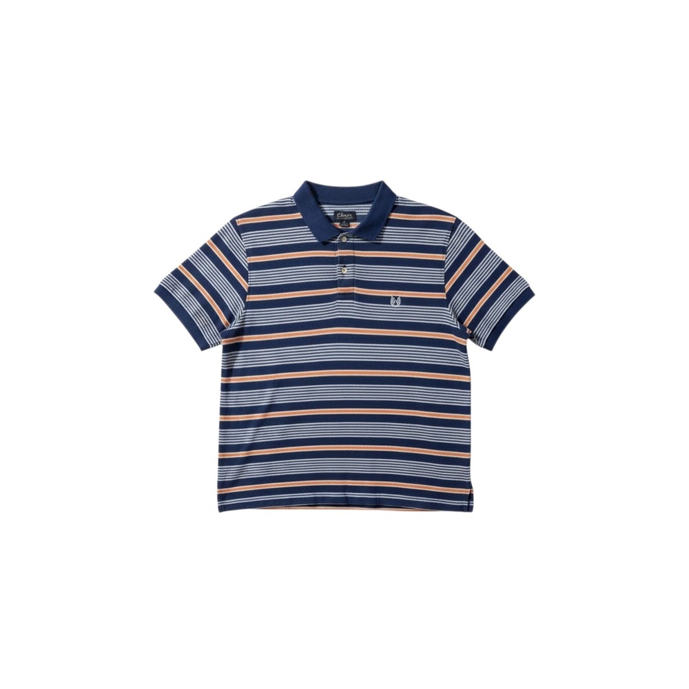 Chaps Blue‎ Striped Polo Men's Sz XL